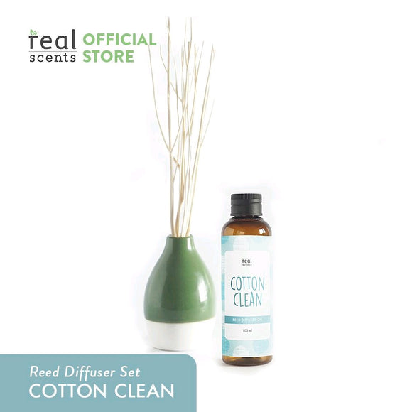 Cotton Clean Reed Diffuser Set